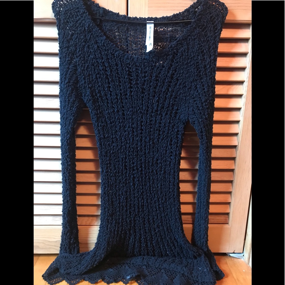 Aeropostale Bethany Mota Black Sweater Dress XL